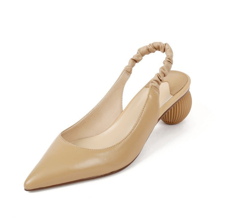 Female spherical heel high heels
