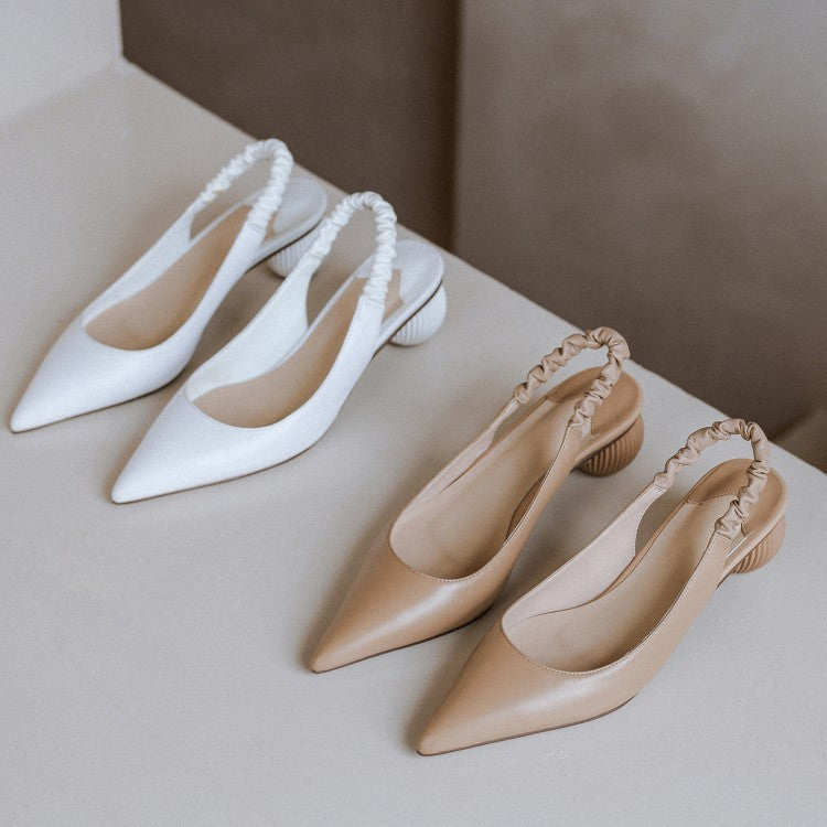 Female spherical heel high heels