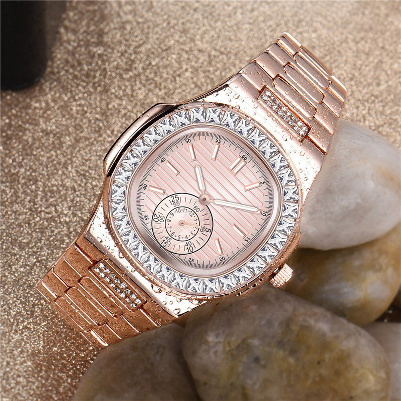 premium men's Fashion Alloy  Luxury Brand Diamond Gifts Watches