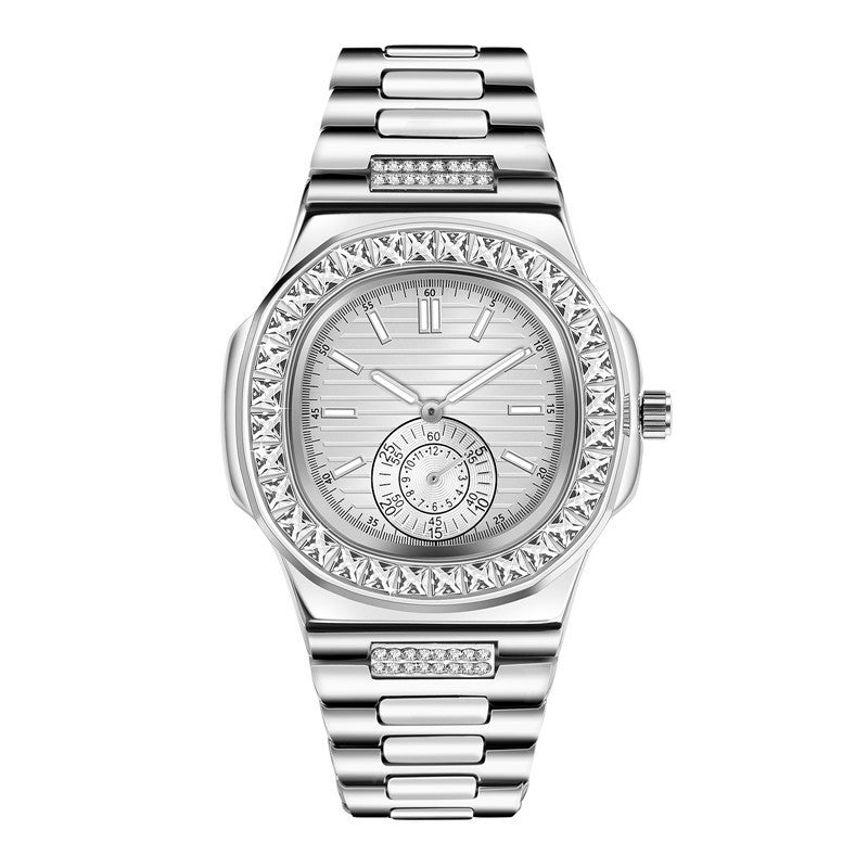 premium men's Fashion Alloy  Luxury Brand Diamond Gifts Watches