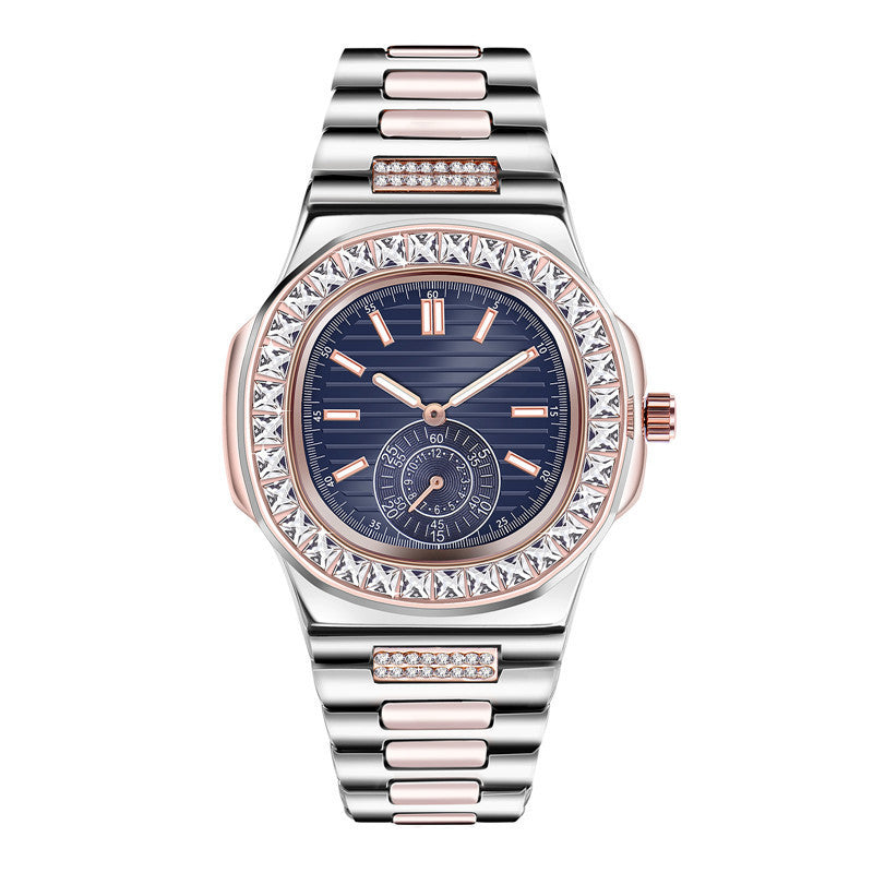 premium men's Fashion Alloy  Luxury Brand Diamond Gifts Watches