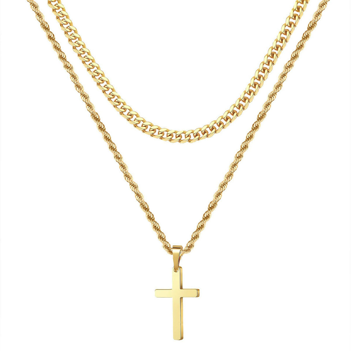 Light Luxury Cross Pendant Necklace
