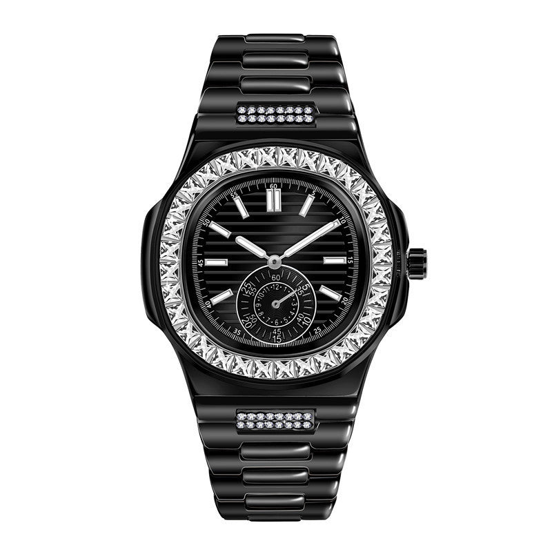 premium men's Fashion Alloy  Luxury Brand Diamond Gifts Watches