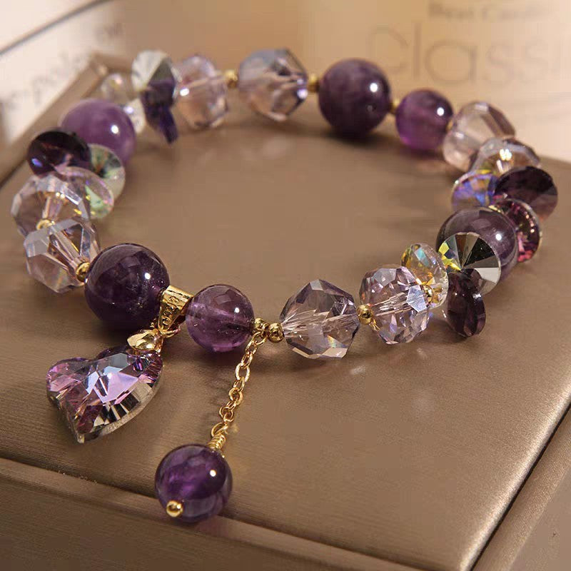 Purple Heart Crystal eterna luxe gem bracelet