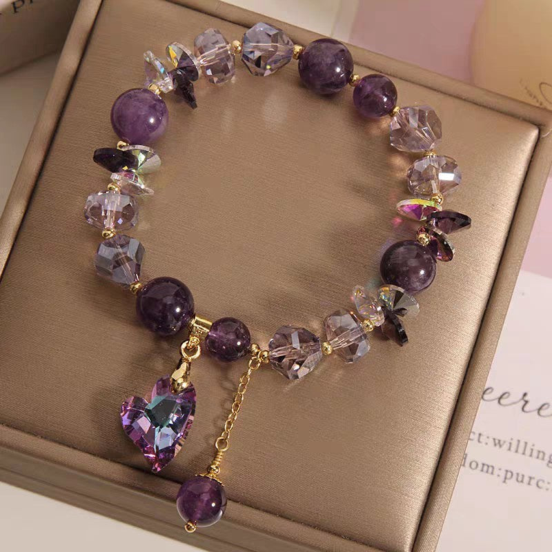 Purple Heart Crystal eterna luxe gem bracelet
