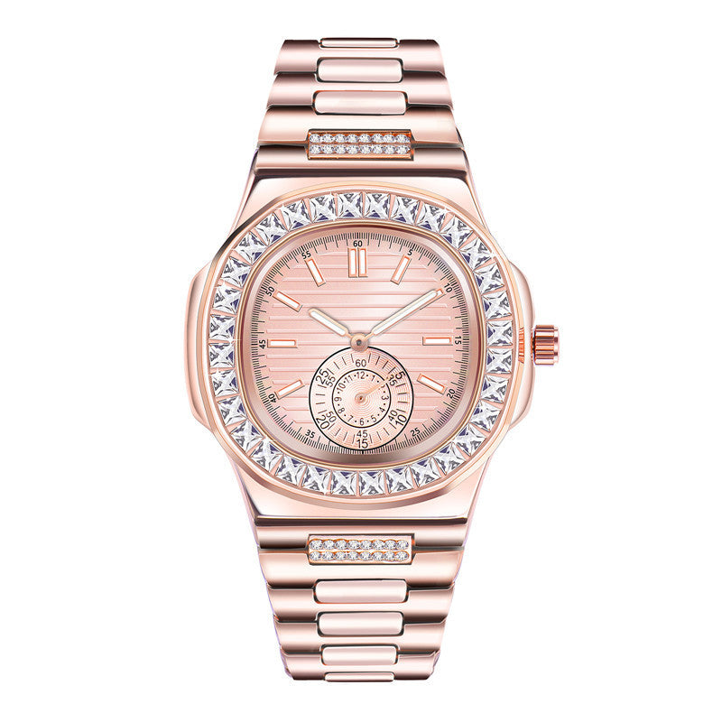 premium men's Fashion Alloy  Luxury Brand Diamond Gifts Watches