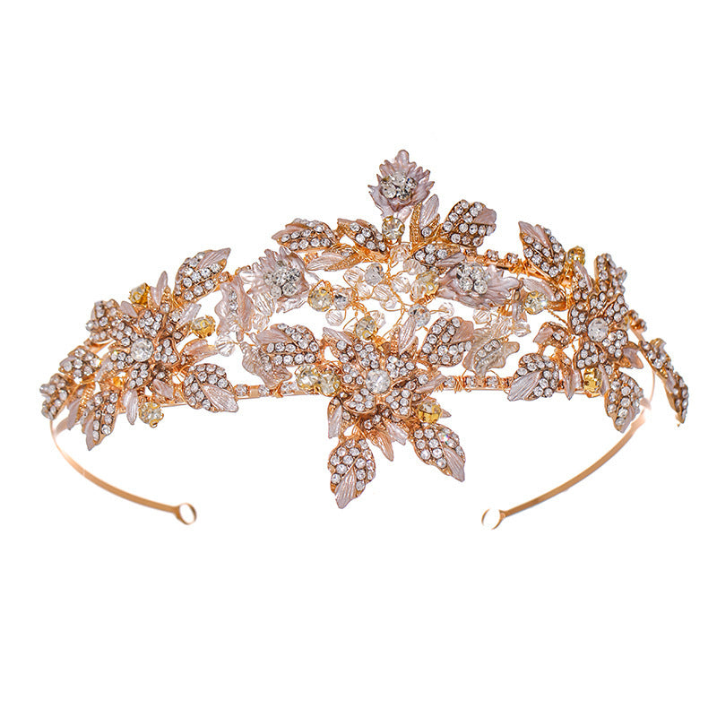 Luxury Gold Crystal Headwear Rhinestone