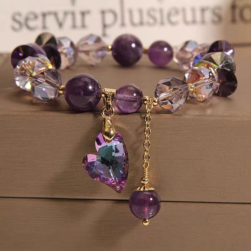 Purple Heart Crystal eterna luxe gem bracelet