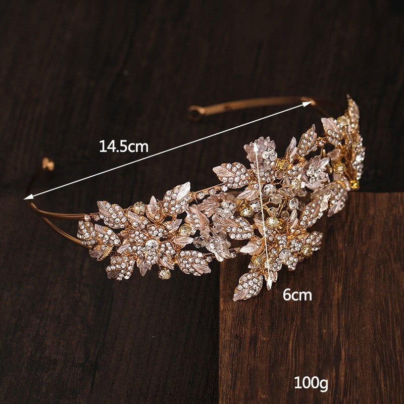 Luxury Gold Crystal Headwear Rhinestone